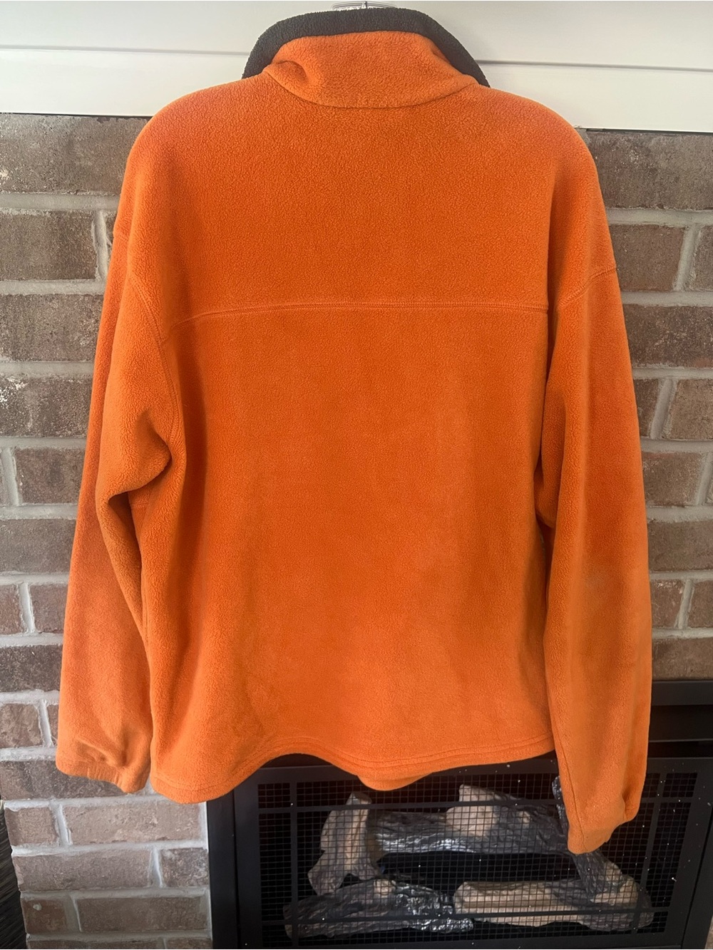 Columbia Orange Fleece Pullover with Dark Logo - Picture 4 of 4